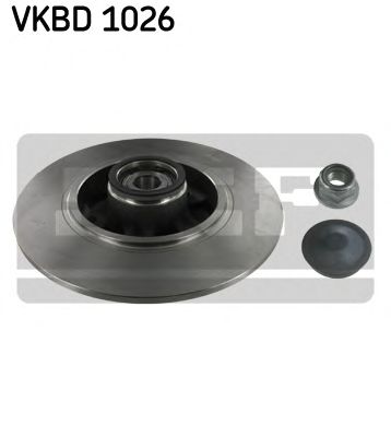 VKBD 1026 SKF Пiдшипник ступицi колеса та гальмівний диск1